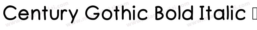 Century Gothic Bold Italic 字体字体转换